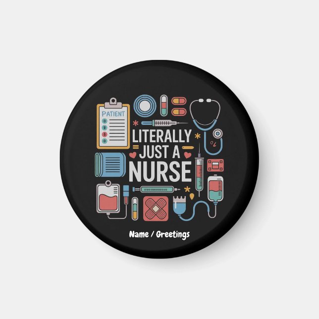 Imã Literalmente, Apenas Uma Enfermeira Registrada Pre (Frente)