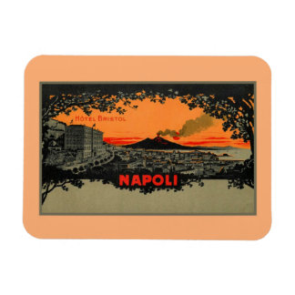 Ímã Lítio de cor antiga Hotel Bristol Nápoles Napoli