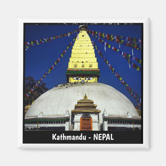 Imã Little Boudhanath Stupa, Katmandu, Nepal (Frente)