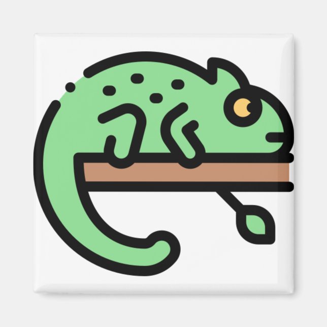 Imã Little Chameleon (Frente)