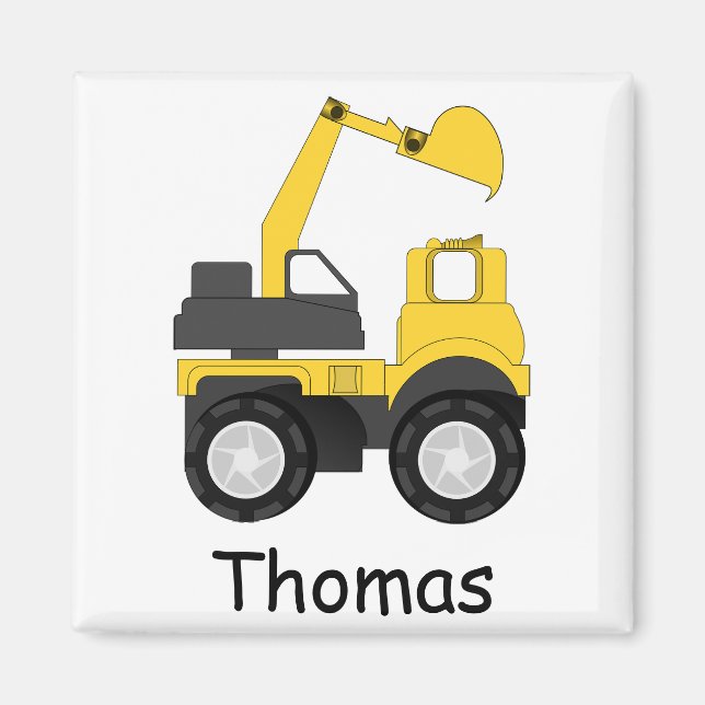 Imã Little Digger Personalised Kid's (Frente)
