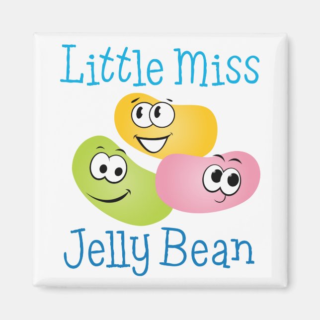 Imã Little Miss Jelly Bean (Frente)