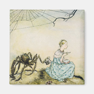 Imã Little Miss Muffet Vintage por Arthur Rackham