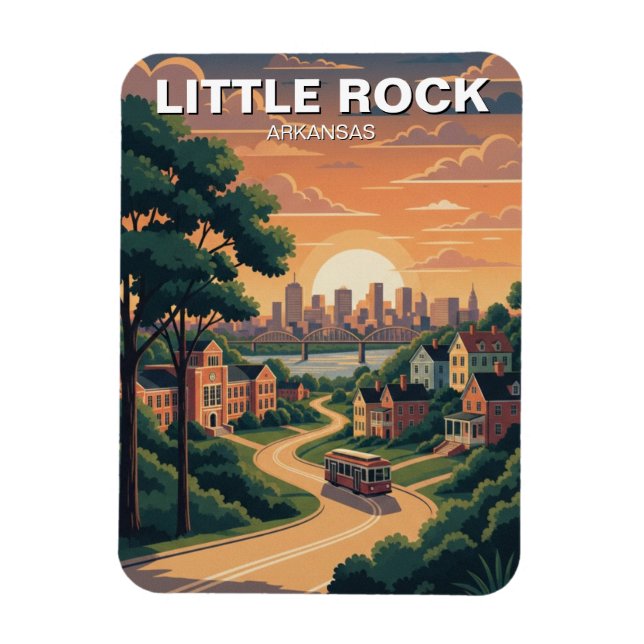 Ímã Little Rock Arkansas (Vertical)