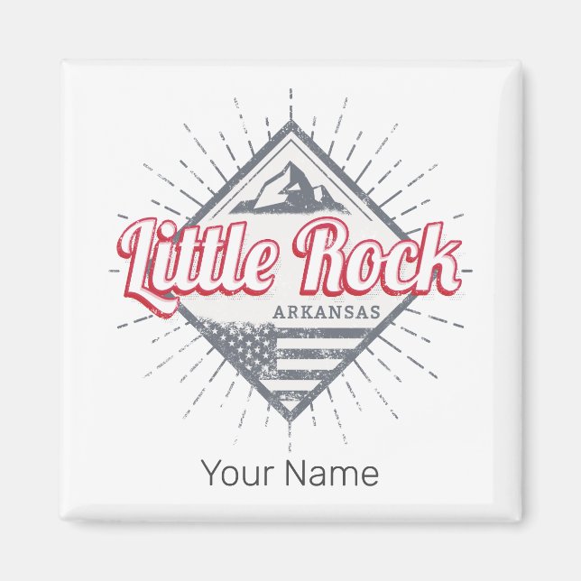 Imã Little Rock Arkansas City USA Design (Frente)