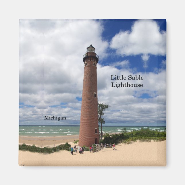 Imã Little Sable Point Lighthouse magnet (Frente)