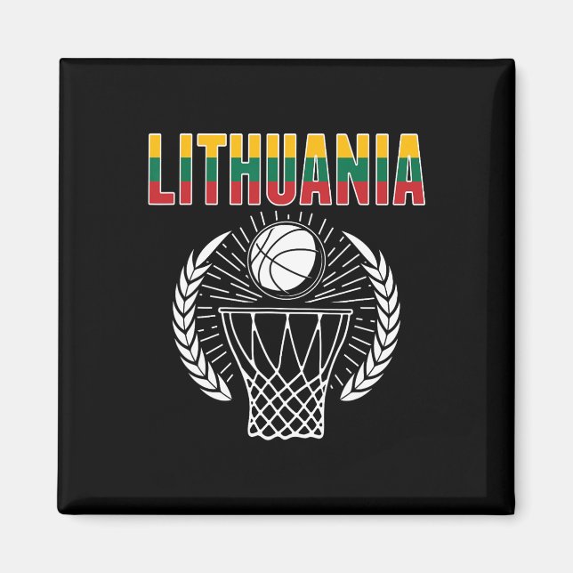 Imã Lituânia Bysketbyll Fans Jersey (Frente)