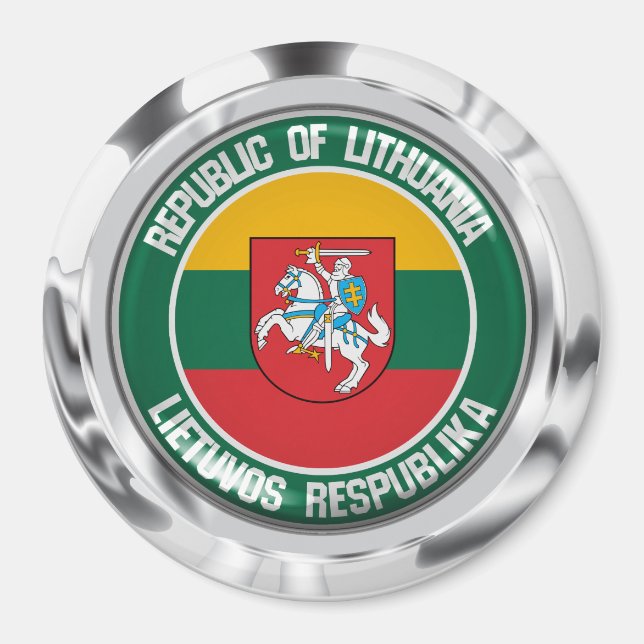 Imã Lituânia Round Emblem (Frente)