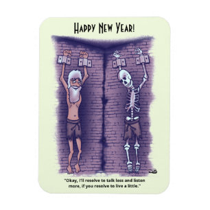 Ímã Live a Little New Year's Photo Magnet