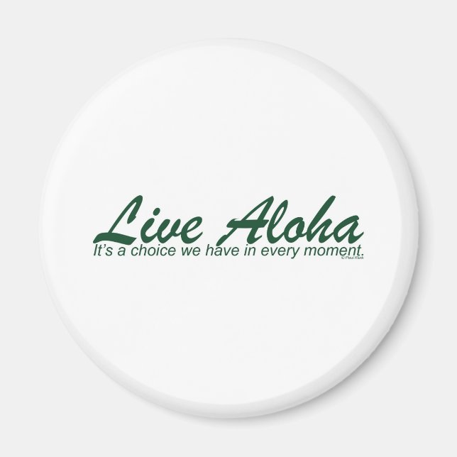 Imã Live Aloha Landscape Design (Frente)