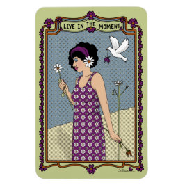 Ímã Live In Moment_A_4x6 Refrigerator Magnet