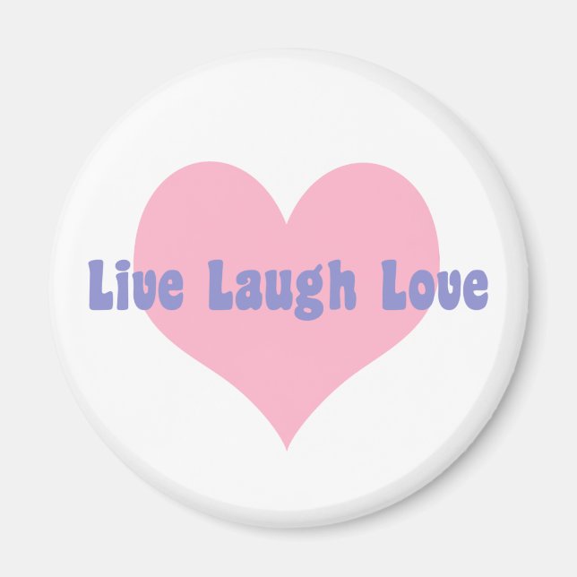 Imã Live Laugh Love (Frente)