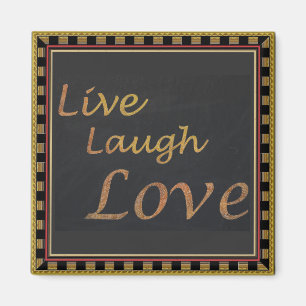 Imã Live Laugh Love