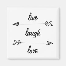 Live Laugh Love Magnet