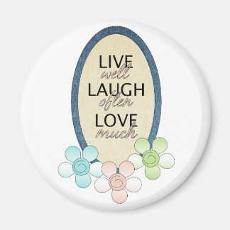 Imã Live Laugh Love Patch