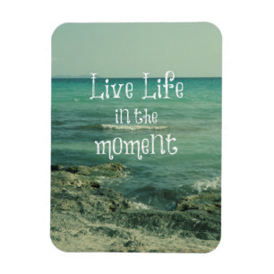 Ímã Live Life in the Moment Cote with Beach Theme (Vid
