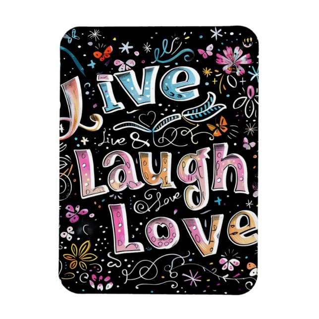 Ímã Live, Love and Laugh (Vertical)