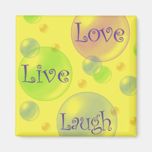 Imã Live Love and Laugh (Frente)