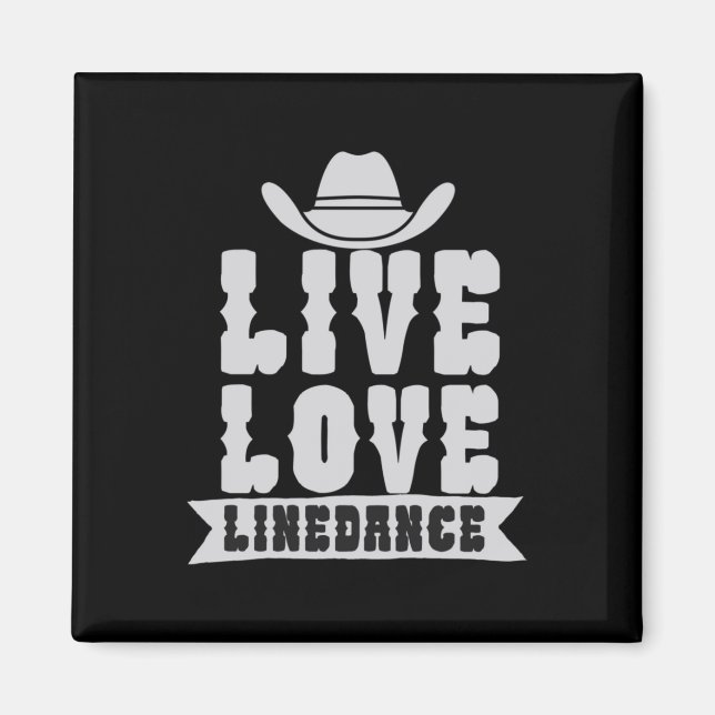 Imã Live Love Linedance (Frente)