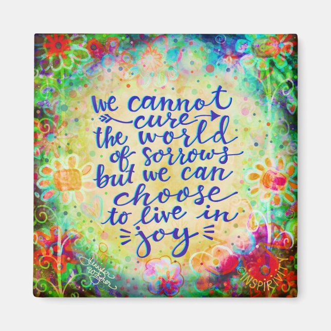 Imã Live withJoy Bonito Inspirational Inspirivity (Frente)