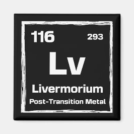 Imã Livermorium (Lv) - Periodic Table of The Elements