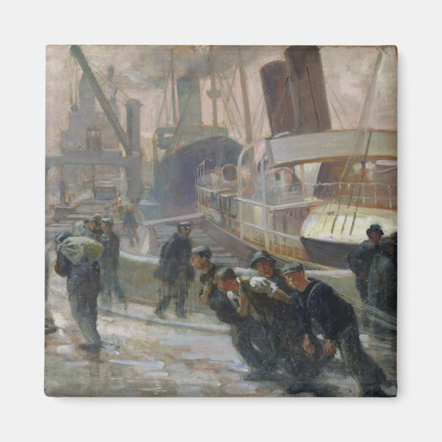 Imã Liverpool Dockers no Dawn, 1903 (Frente)
