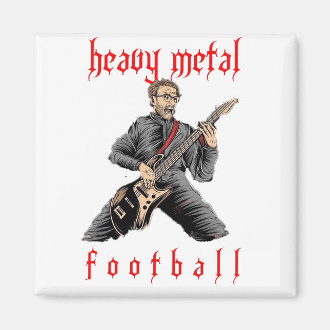 Imã Liverpool Klopp Heavy Metal Football (Frente)
