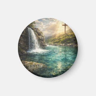 Imã Living Water Christian Wall Art 