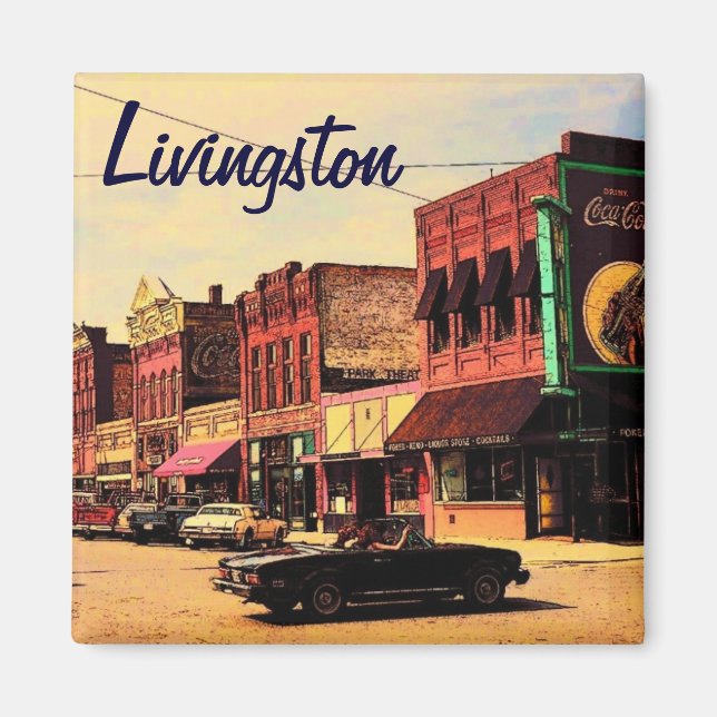 Imã Livingston Montana Magnet (Frente)