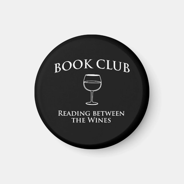 Imã Livro Clube Leitura Entre Vinhos (Frente)