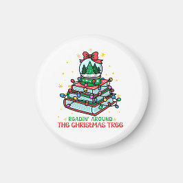 Imã Livro de Bola de Neve de Natal para Leitores