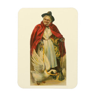 Ímã Livro de Histórias Antigas da Mamãe Gansa Vitorian