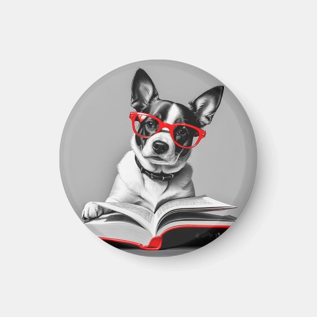 Imã Livro de Leitura de Cães (Frente)