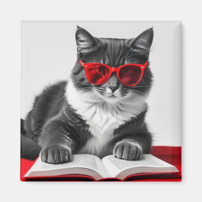 Imã Livro de Leitura de Cat (Frente)