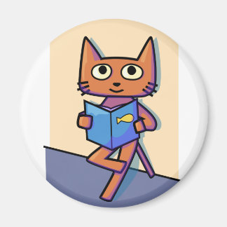 Imã Livro de Leitura de Gato Giro