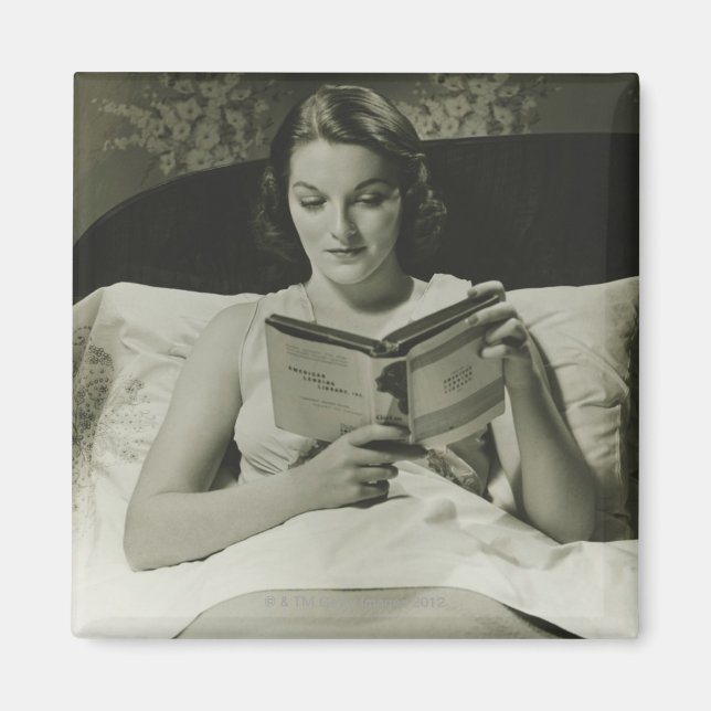 Imã Livro de Leitura de Mulher (Frente)