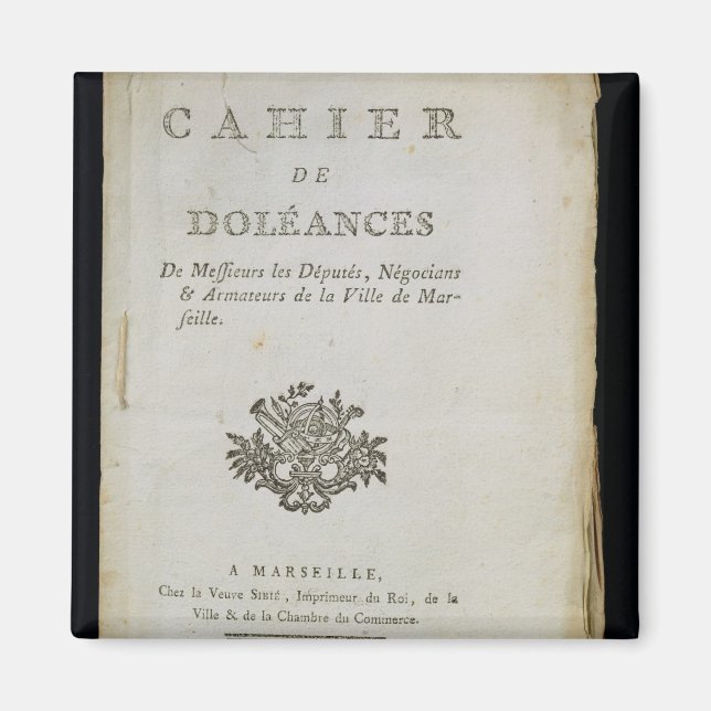 Imã Livro de Reclamações" (Frente)