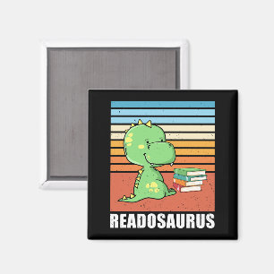 Imã Livro Engraçado Readossauro Dinossauro Lendo Dino