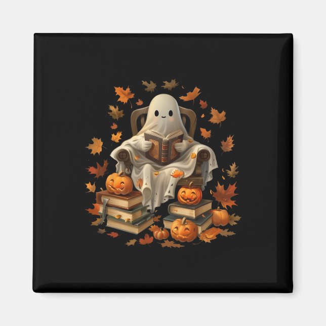 Imã Livro Fantasma Lendo Bompkin Gotheen Teache (Frente)