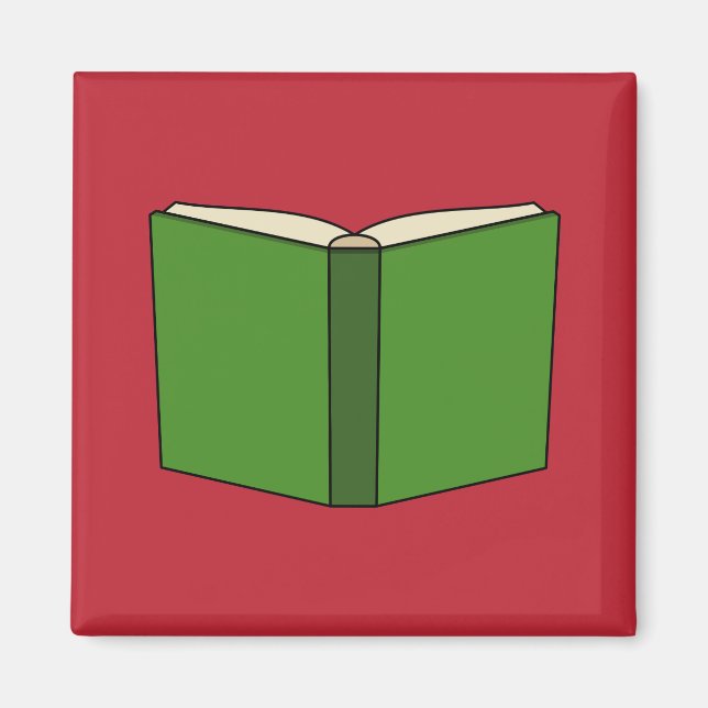 Imã Livro Verde da Cartoon (Frente)