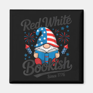 Imã Livro Vermelho desde 1776 Leitor Gnomo