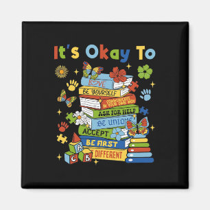 Imã Livros Conscientização Autismo Coquette É Ok Para