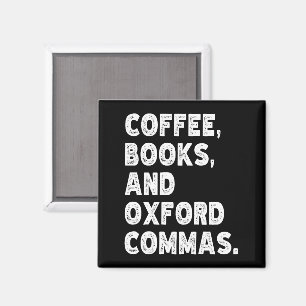 Imã Livros De Café E Professores Legal De Oxford Comma