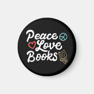 Imã Livros de Paz Geeky e Leitura Gota
