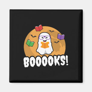 Imã Livros Ghost Boo Ler Biblioteca Livros Gift Divert