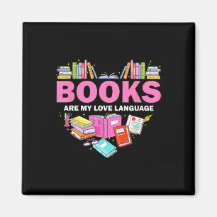 Imã Livros São Minha Linguagem De Amor Lendo Bibliotec