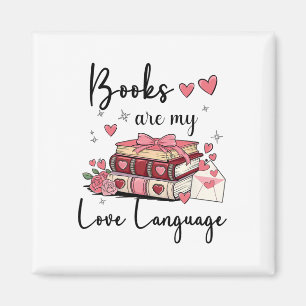 Imã Livros São Minha Linguagem do Amor Amante da Leitu