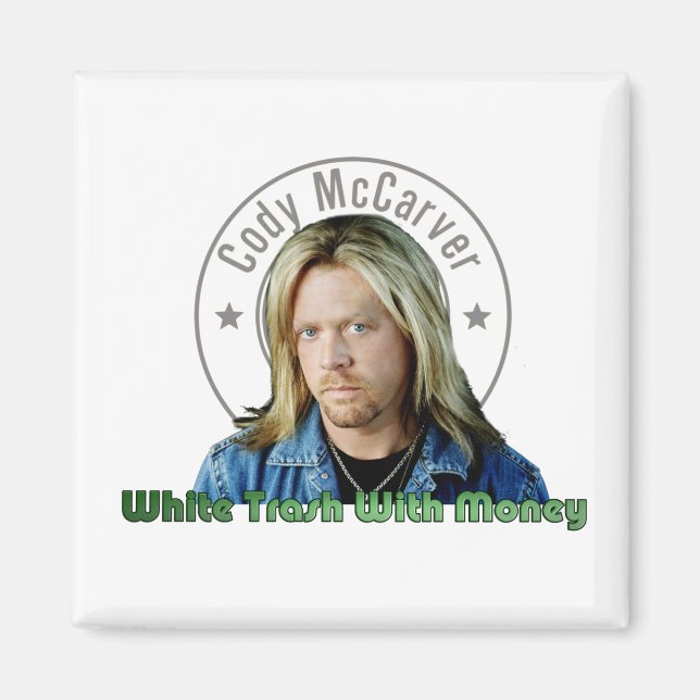 Imã Lixo Branco com Money Magent (Frente)