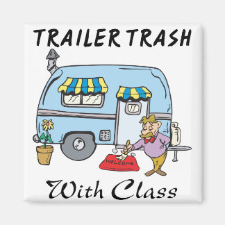 Imã lixo do trailer com classe