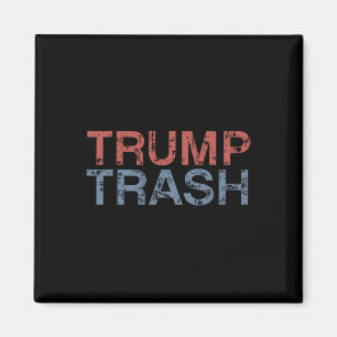 Imã Lixo do Trump 2025 Retro Grunge Vintage Lixo Para